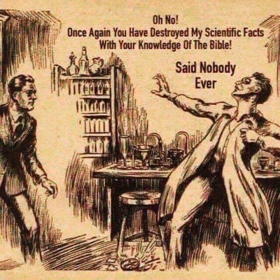 Oh no! Once again you have destroyed my scientific facts …